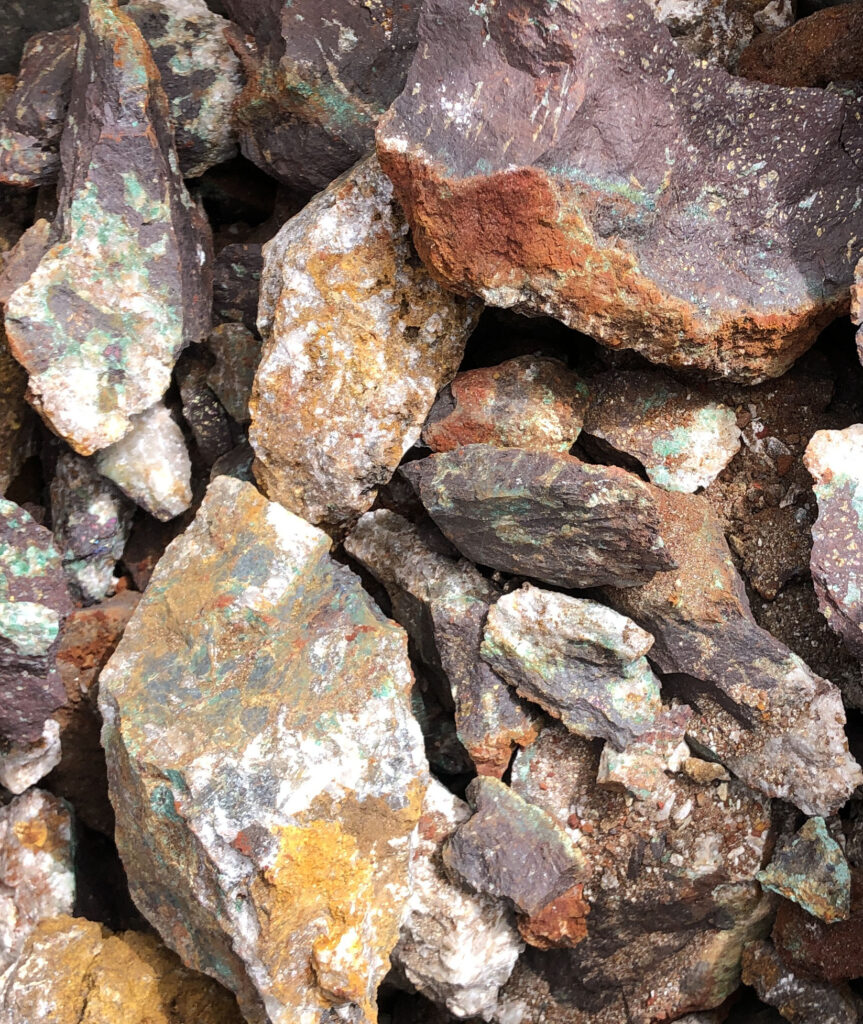 Copper sulphide veins - Cu deposit