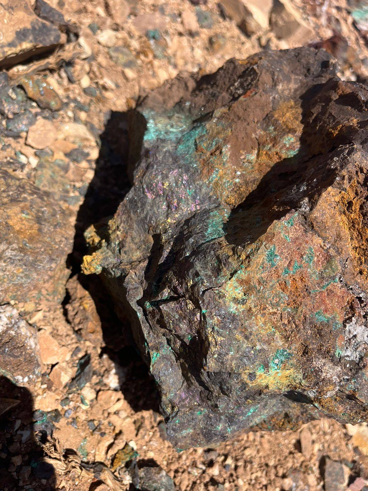 Copper ore samples